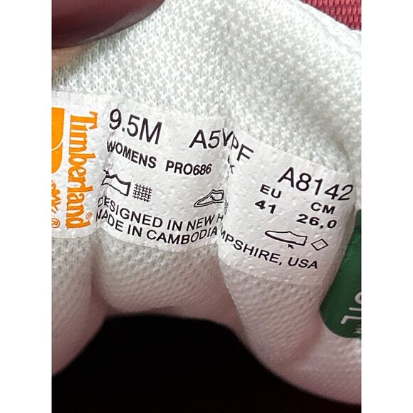 Timberland PRO Womens Composite Safety Toe Shoes White & Red Anti-Fatigue Size 9 - Picture 8 of 9